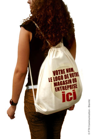 sac tote bag qualité luxe coton bio personnalisable sac coton sac a dos cordelettes personnalisable